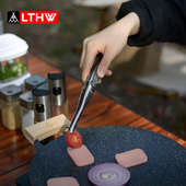 LTHW旅腾户外烧烤夹子露营野餐食物夹烤肉夹防滑牛排夹不锈钢带锁