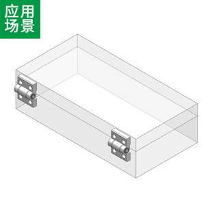 铝合金加型厚重静音无磨损轴承铰链工业精密测试设备门铝型材合页