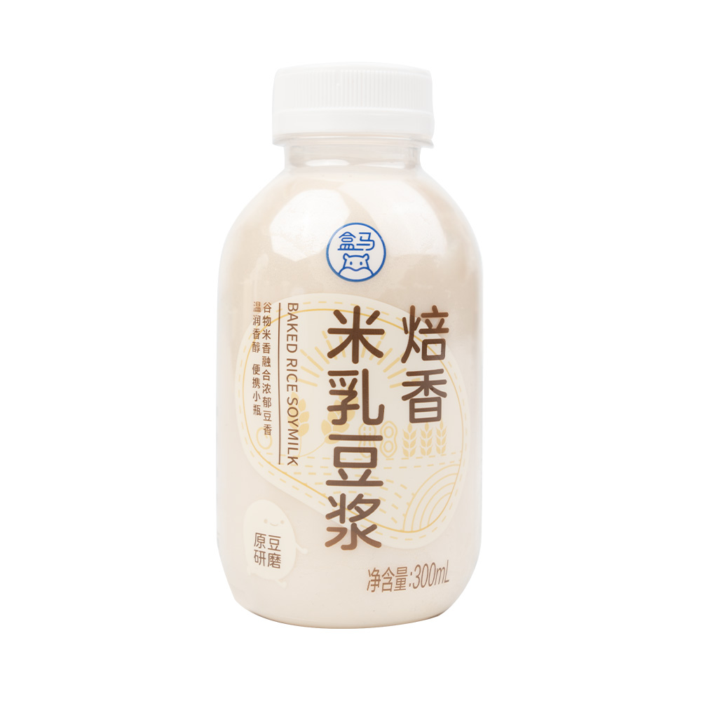 冷藏盒马烘香米乳豆浆300ml