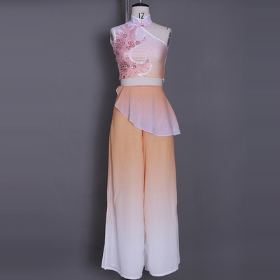 钱鼓舞服装艺考古典舞服装钱鼓舞剧目演出服胶州秧歌舞蹈服装定制