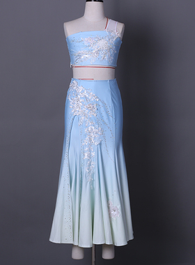 傣族剧目服装傣族舞蹈演出服艺考鱼尾裙彩云之南大摆裙孔雀舞定制