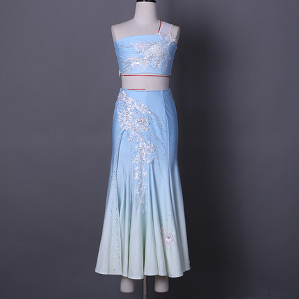 傣族剧目服装傣族舞蹈演出服艺考鱼尾裙彩云之南大摆裙孔雀舞定制