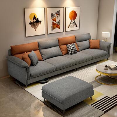 CBD家居布艺沙发2025年新款客厅小户型棉麻现代组合简
