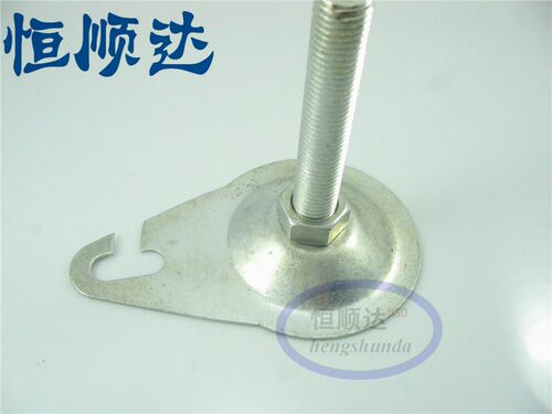 平底带勾脚杯 带钩喇叭支撑脚 调节地脚 AD86mm 丝杆M12 M14 M16