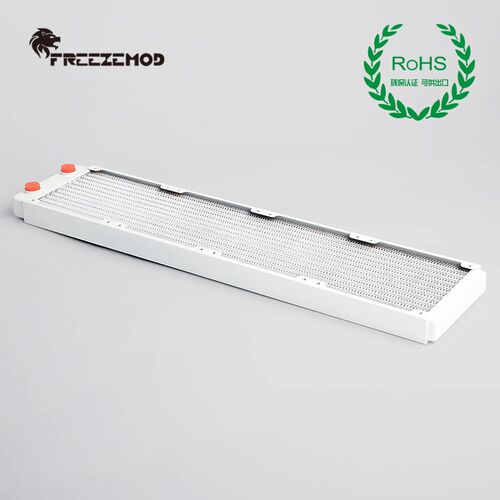 FREEZEMOD电脑水冷TSRP-WP480铜散热排烤漆白色ROHS认证紫铜翅片