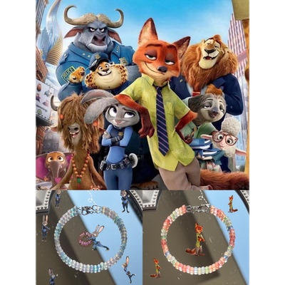 疯狂动物城联名手链手链朱迪尼克情侣手串爆款百搭