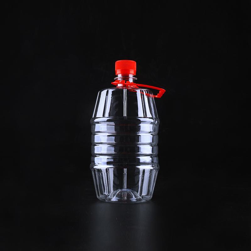 热销3斤0.8L油壶空瓶酒桶罐子塑料瓶5斤10升2.5l装酒的透明花生油