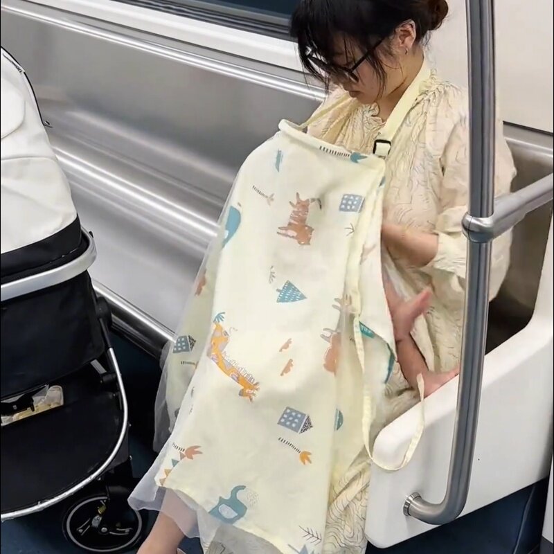 外出喂奶纯棉透气遮挡哺乳巾