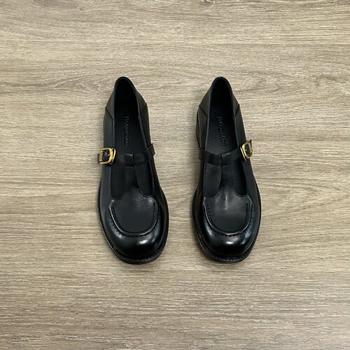 T字扣带玛丽珍鞋女通勤单鞋女