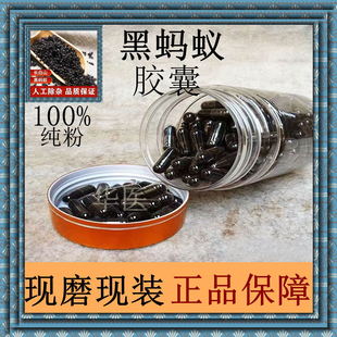 黑蚂蚁胶囊现磨长白山野生拟黑多刺黑蚂蚁黑蚂蚁粉纯天然正品 包邮
