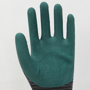 。天盛劳保手套耐磨工作干活男劳动胶皮浸胶橡胶带胶柔软防滑手套