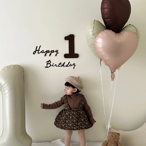 ins网红数字气球束生日儿童派对装饰十周岁男孩女孩宝宝场景布置