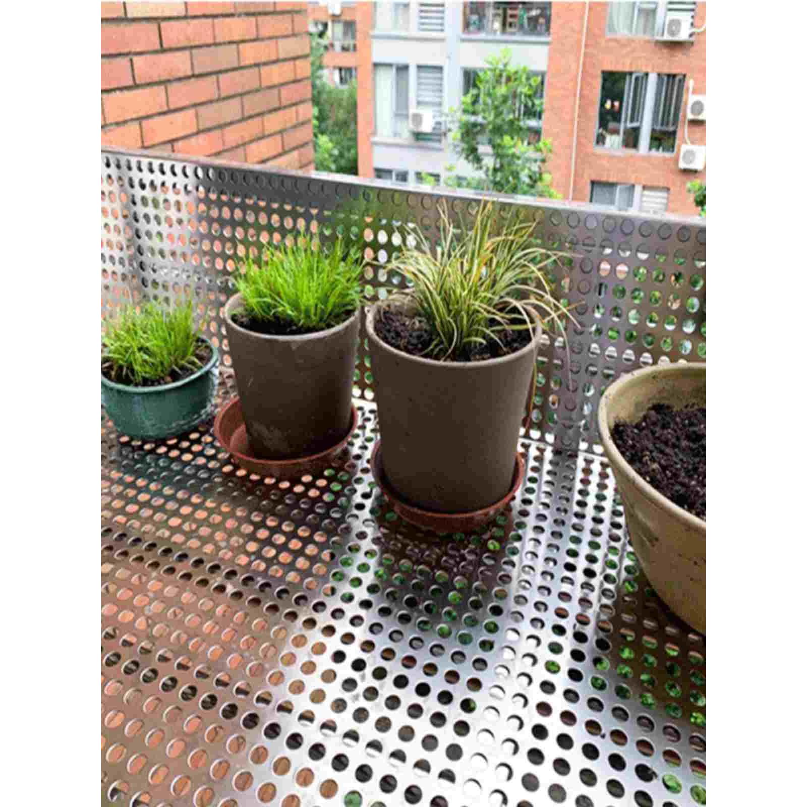 定制植物花架金属垫板防漏阳台平铺防护花盆多肉不锈钢304铁丝网