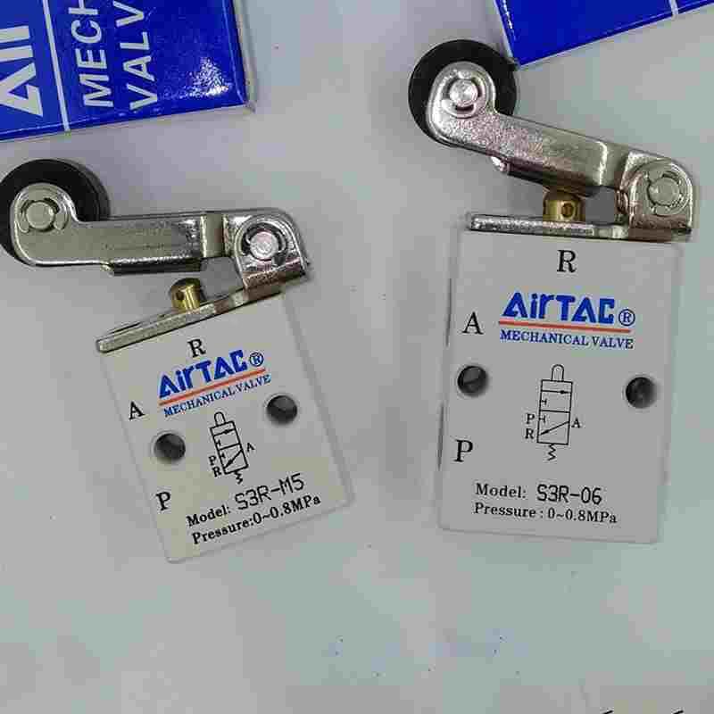 亚德客机械阀滚轮杠杆型机械阀 S3R-M5 S3R-06 S3R-08原装正品