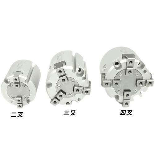 积木气动手指气缸二三四爪HFCY25HFCX25 HFCI16 20 32 40 50 63