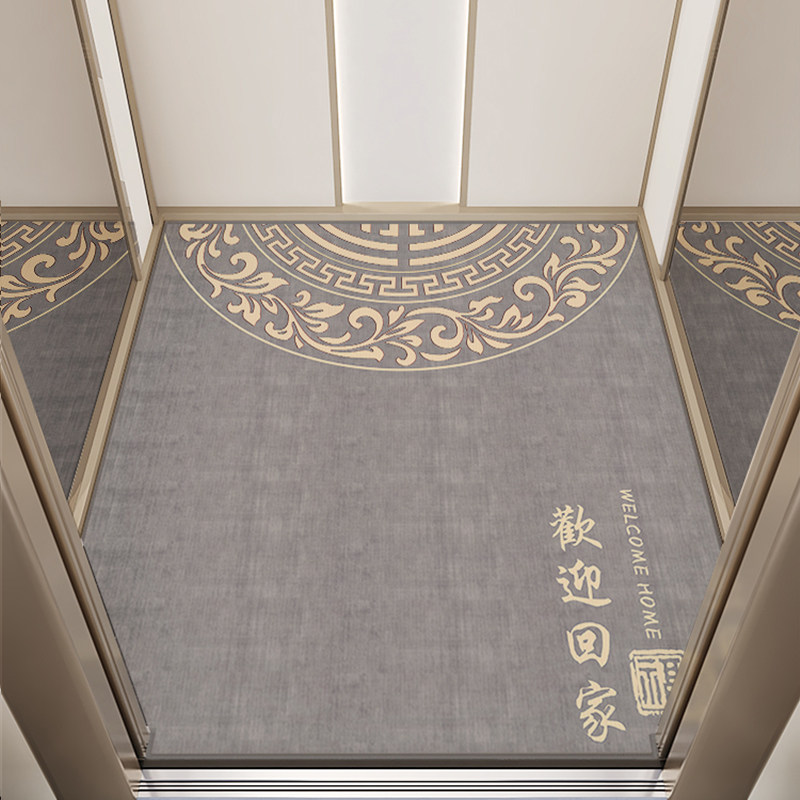 电梯地垫轿厢专用入户门新款防滑可擦洗高档定制别墅家用耐磨地垫图片