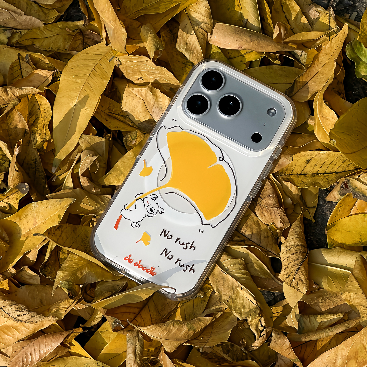 dadoodle原创银杏小狗手机壳苹果