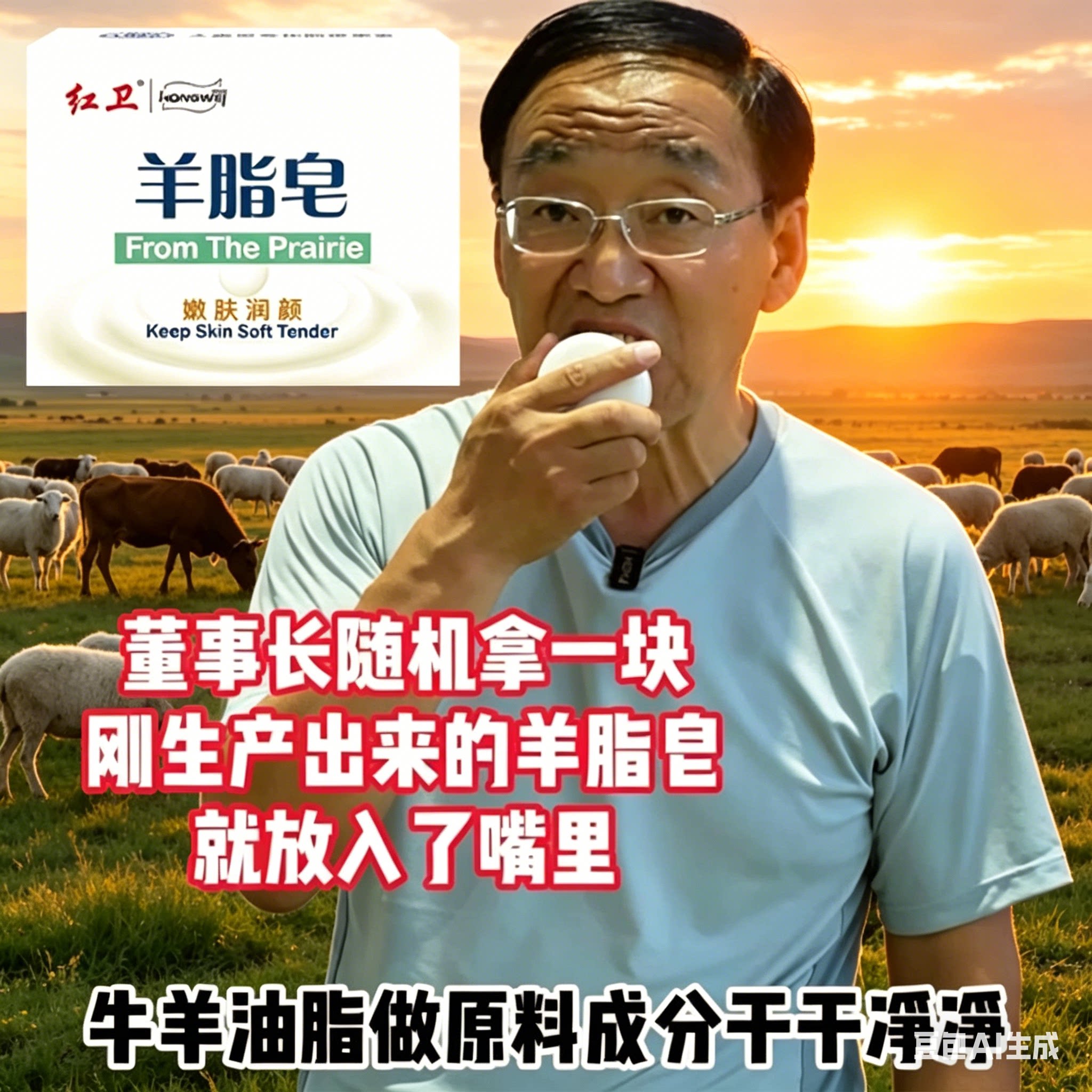 红卫羊脂皂官方旗舰店正品