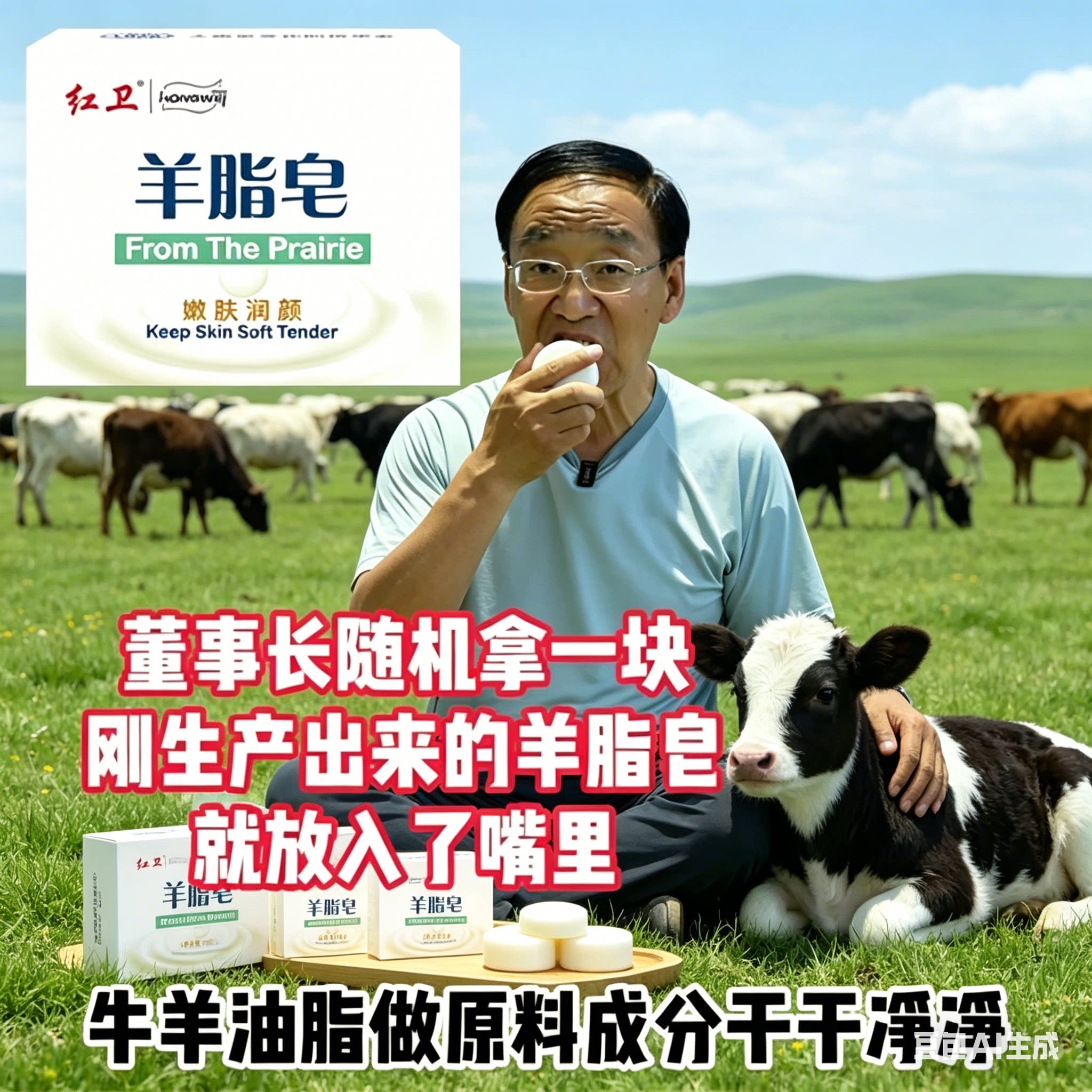 红卫羊脂皂官方旗舰店正品