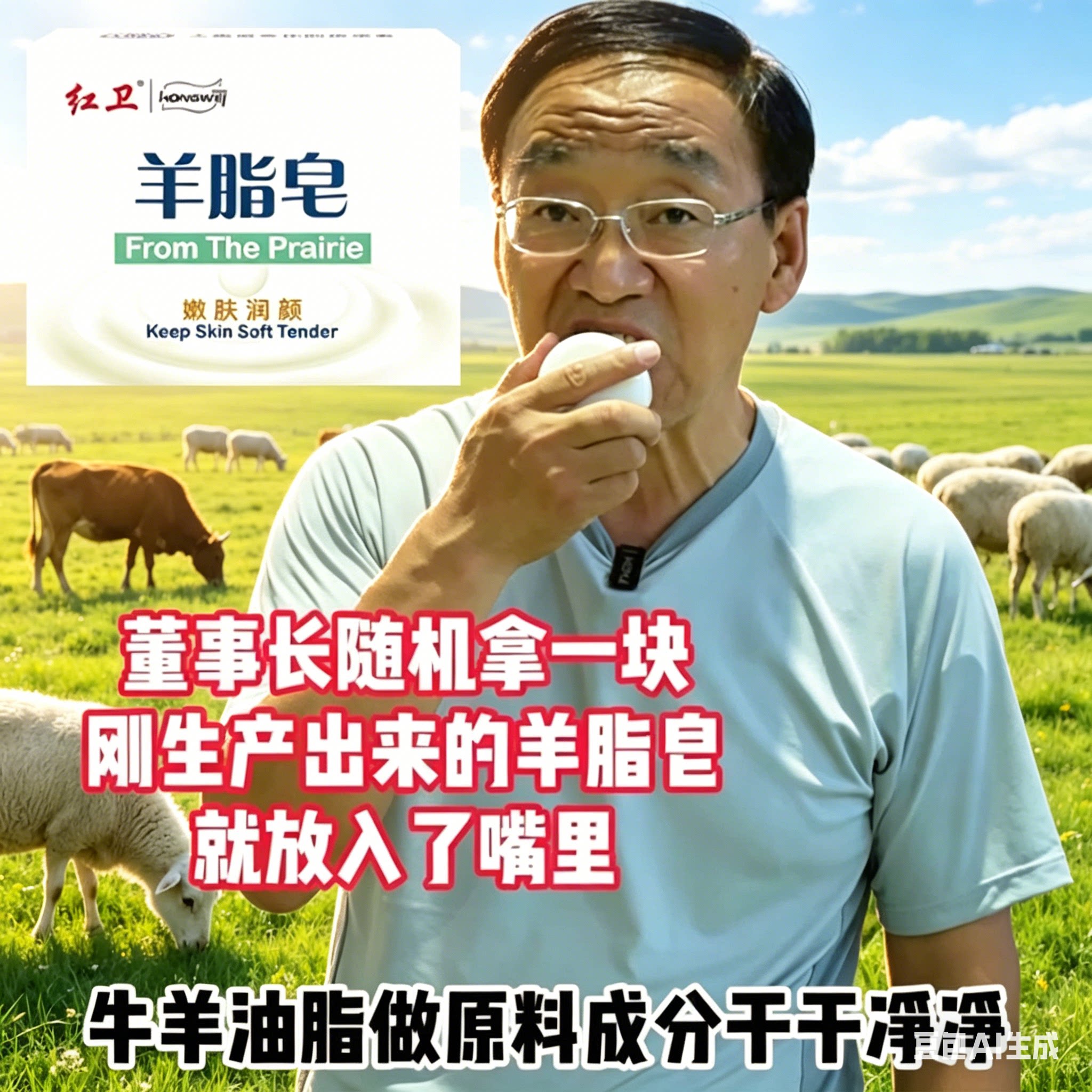 红卫羊脂皂温和润肤保湿120g
