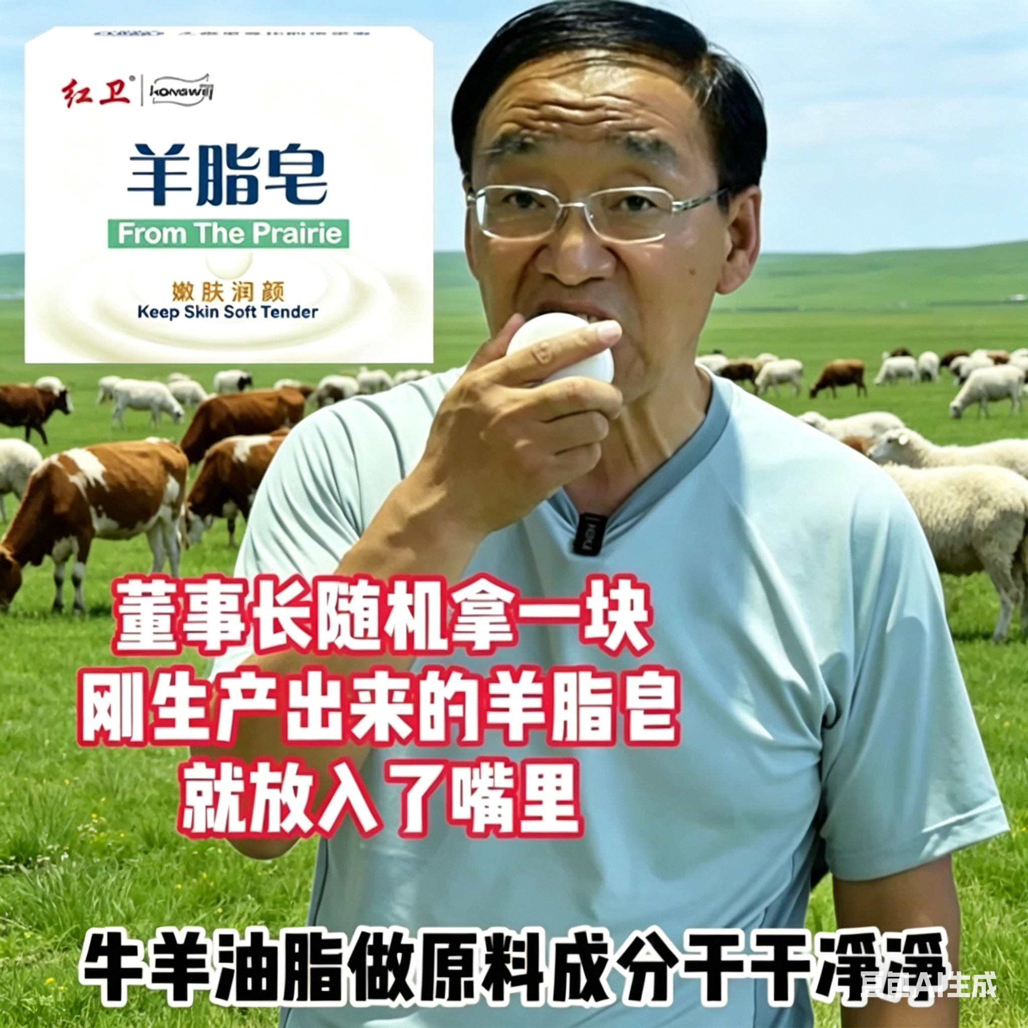红卫羊脂皂官方旗舰店正品双效硫磺皂嫩肤润颜温和清洁滋润洁面皂