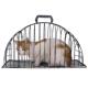 不锈钢洗猫笼小猫小狗洗澡笼子防抓防咬固定风干笼洗猫烘干猫笼子