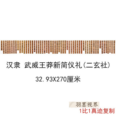汉隶武威王莽新简仪礼二玄社复