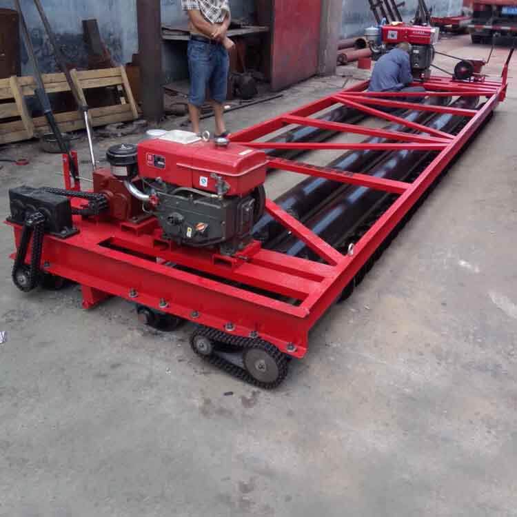 混凝土两辊螺旋式摊铺机 路面混凝土地面摊铺机 水泥滑膜摊铺机