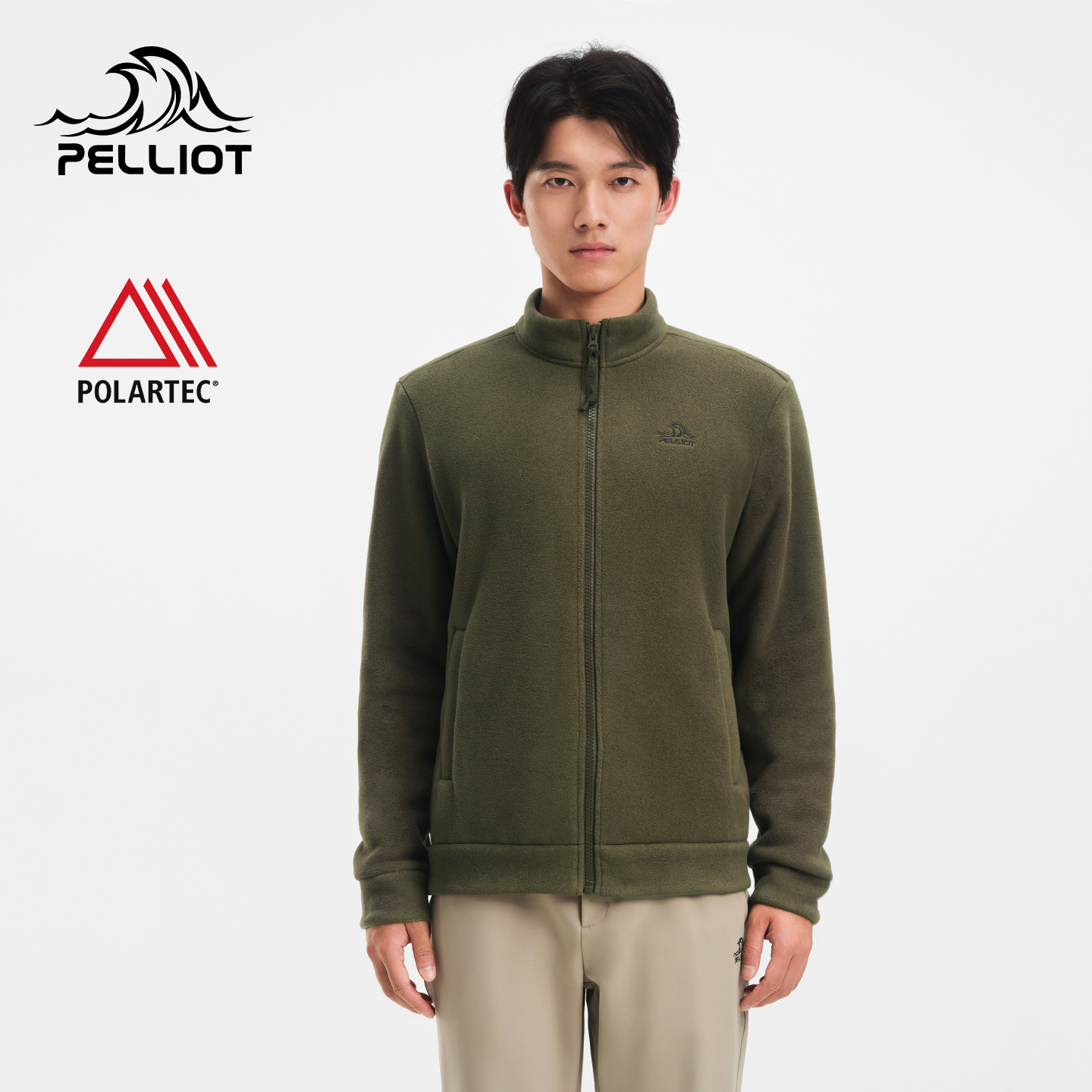 伯希和户外Polartec抓绒衣男新款