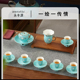 陶瓷下午茶杯茶具套装 ￼￼手绘蓝17头茶具 咖啡具 轻奢高档礼品