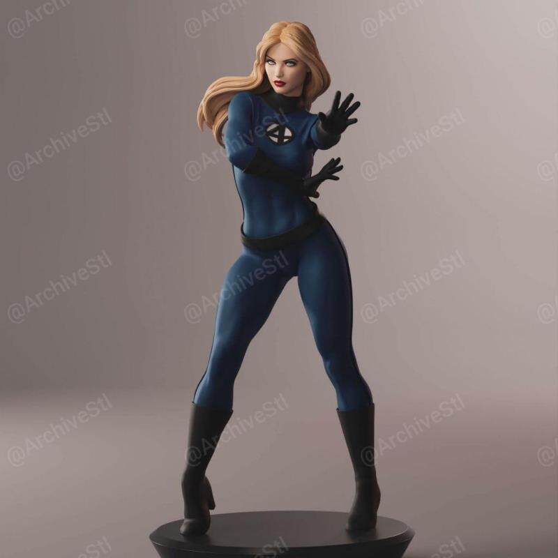 隐形女侠苏珊Susan神奇四侠NSFW版DC漫威STL文件图纸3D打印模型