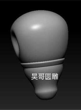 圆雕图stl 三维立体图 精雕图 佛头三通 核雕 四轴 把件 桶珠 Q23
