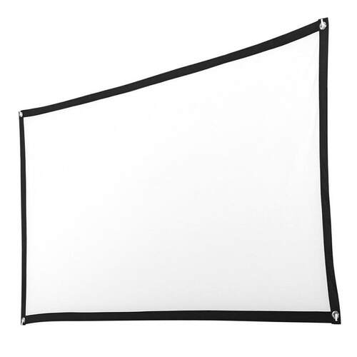 投影机便携折叠软幕布84inch100寸户外投影仪高清电影屏幕screen