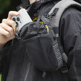 凯森巴户外肩带挂包手机水壶包登山徒步背包拓展袋附件包单肩斜挎