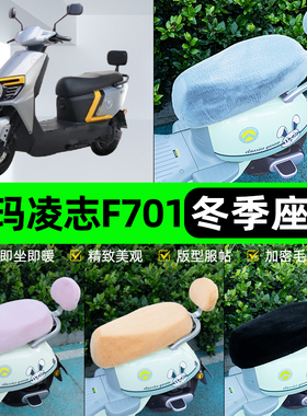 适用爱玛凌志2024F701/F605电瓶电动车座套坐垫套座椅套防雨罩冬