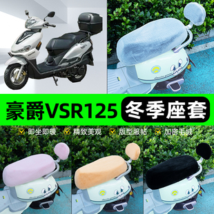 适用豪爵VSR125电瓶电动车座套坐垫套座椅套防雨罩装饰配件冬专用
