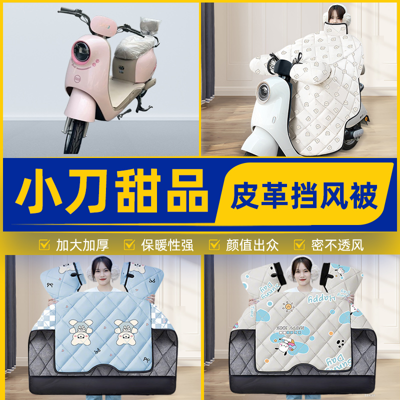 适用小刀甜品智荟国风版电瓶电动车挡风被挡风罩2025新款冬季配件