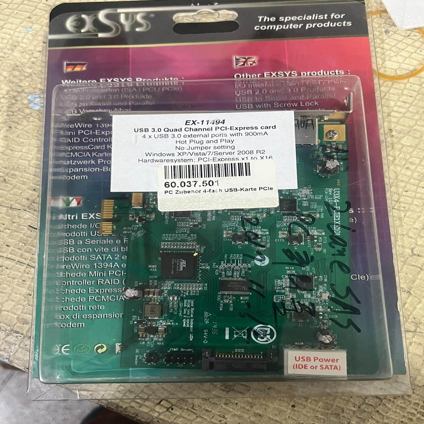 【议价】U3X4-PCIE1XE101 四通道扩展卡工业相机卡 全新