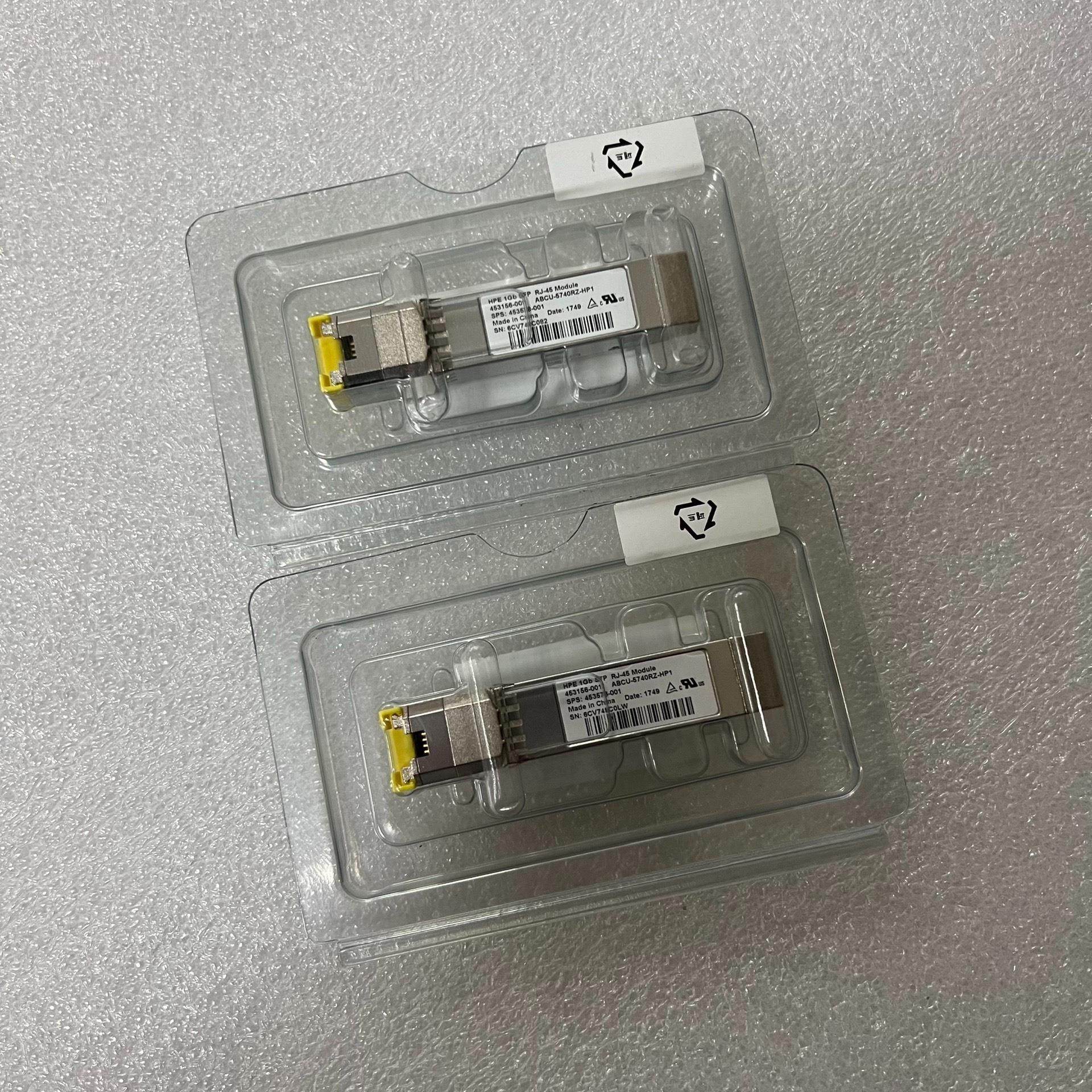 【议价】HP惠普RJ45光模块1Gb SFP RJ-45电口光模块