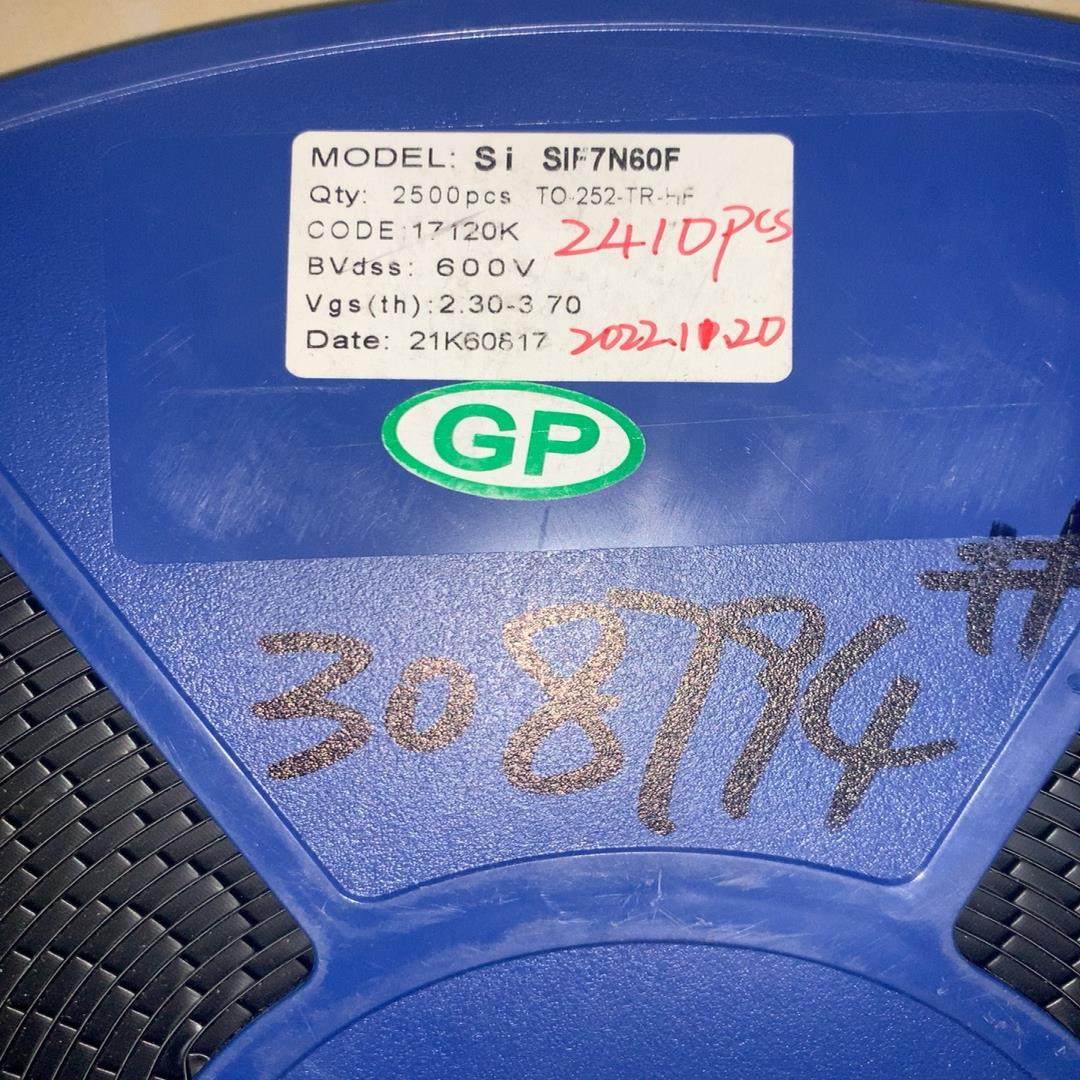 【议价】全新原装 场效应管 SIF7N60F TO-252 7A 6