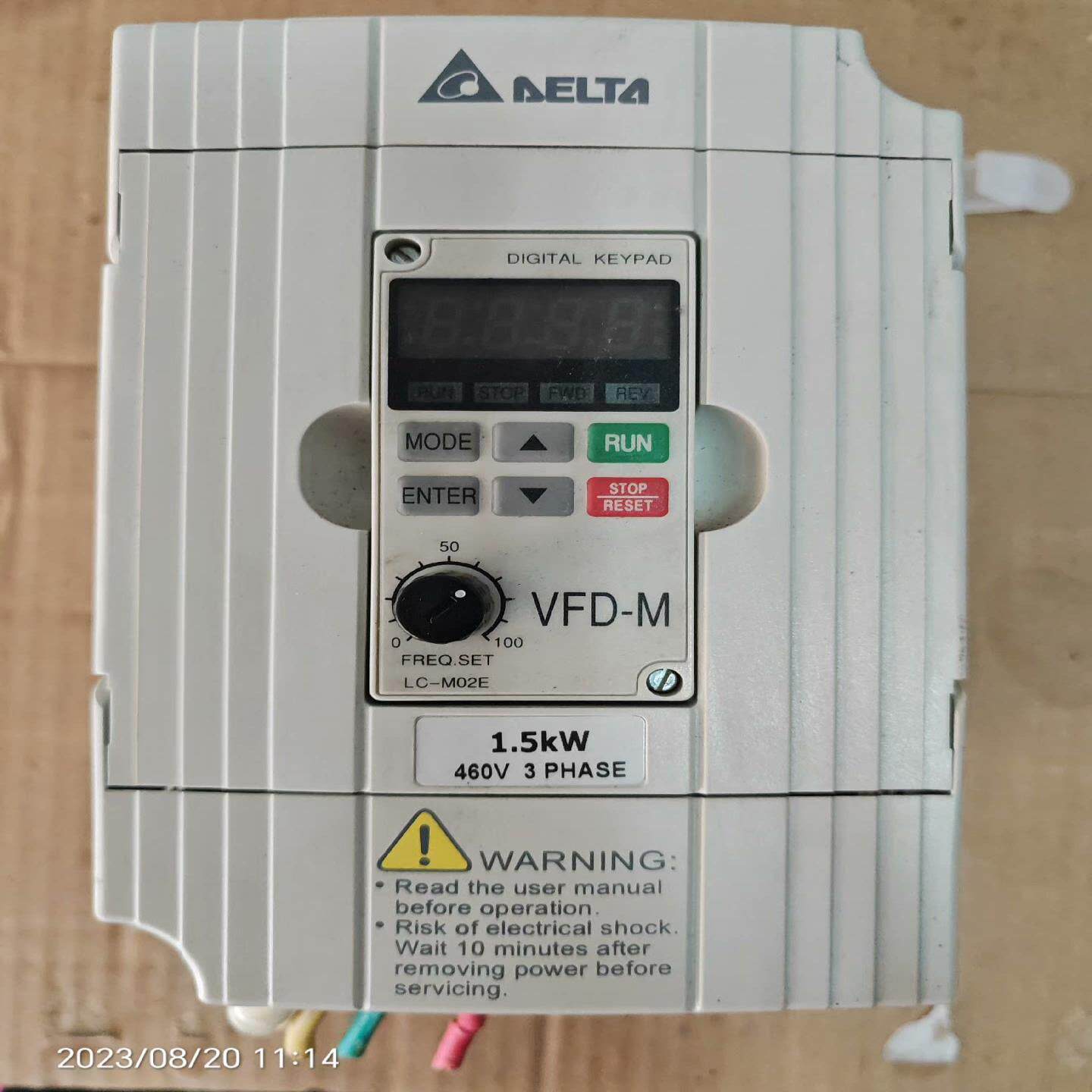 【议价】台达VFD015M43B拆机功能包好成色漂亮如图发货前可