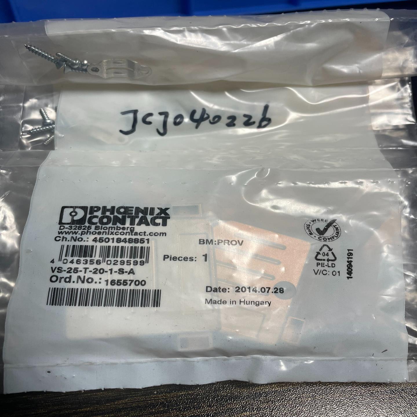 【议价】菲尼克斯25芯插头壳VS-25-T-20-1-S-A16