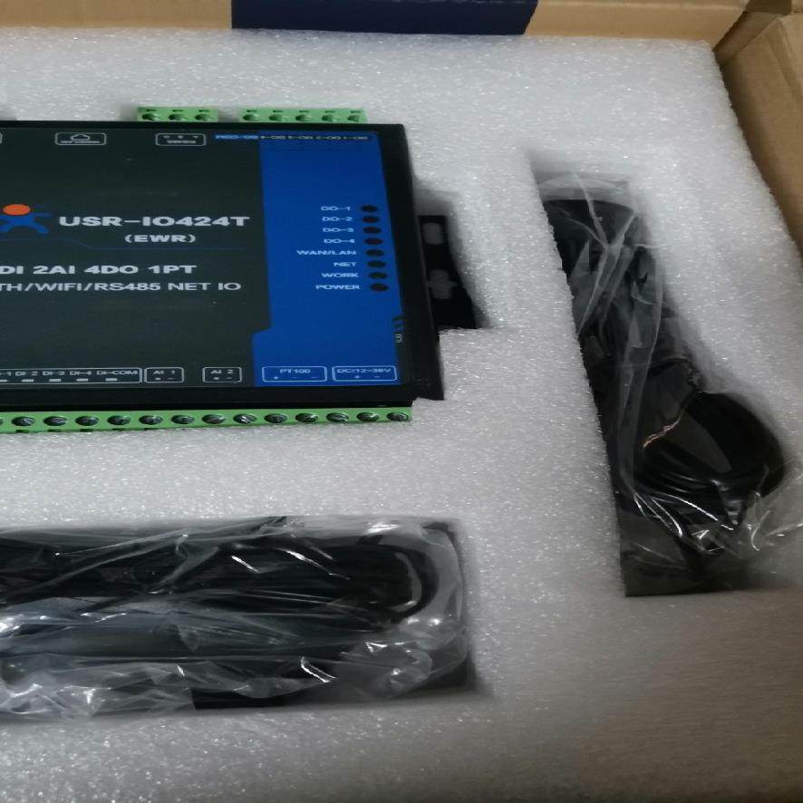【议价】有人USR-IO424T 4路网络IO控制器 RS485继