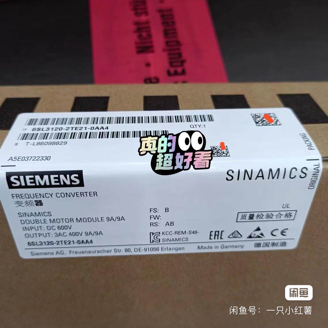 【议价】6SL3120-2TE21-0AA4 0AA3西门子S120