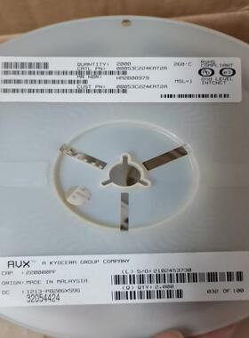 【议价】08053C224K4Z2A〖 CAP CER 022UF