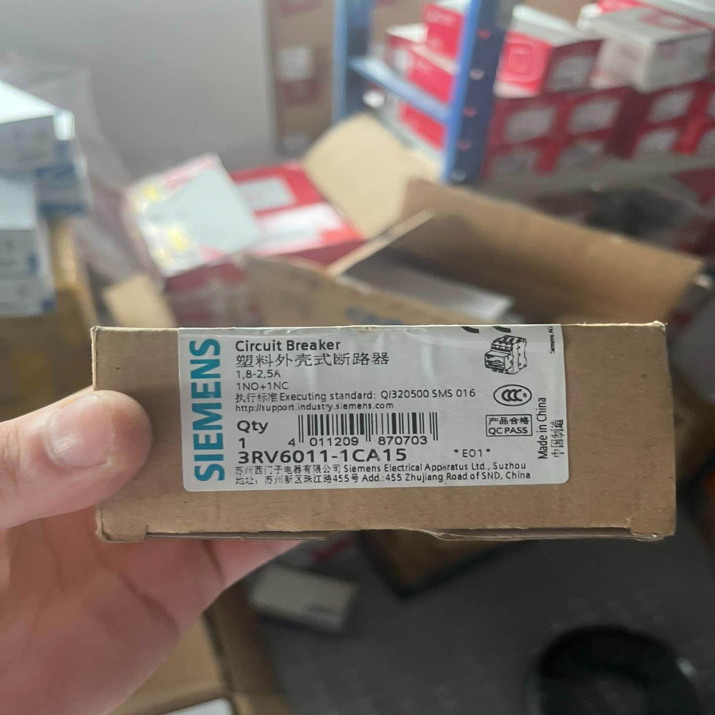 【议价】西门子3RV6011 电动机断路器