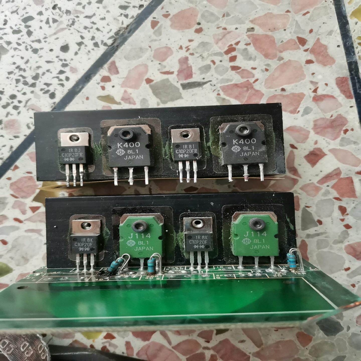 【议价】2SK400  2SJ114  精密配对带板带散热片同编码配