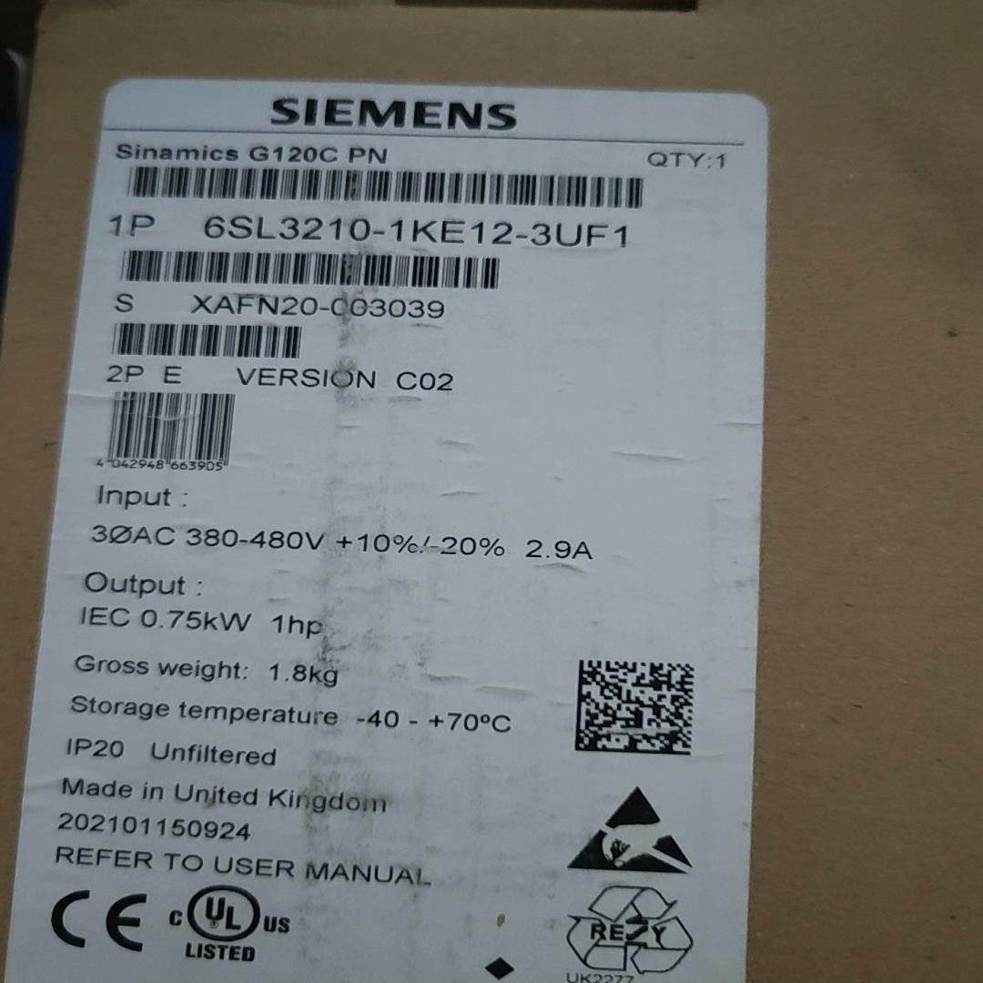 【议价】6SL3210-1KE12-3UF1全新原装现货