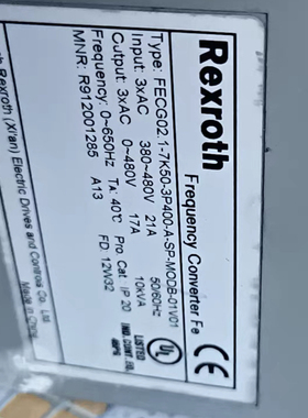 二手拆机FECG02.1-7K50-3P400-A-SP-MODB-01V01