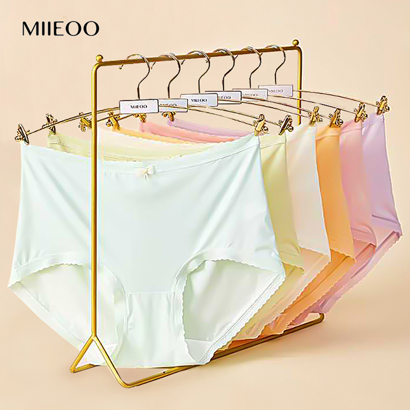 秘语女士内裤香草玛卡龙薄款无痕包臀抗菌裆中高腰平角短裤62061